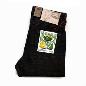 Naked & Famous Denim Citrus Kasuri Selvedge Denim True Guy Jeans